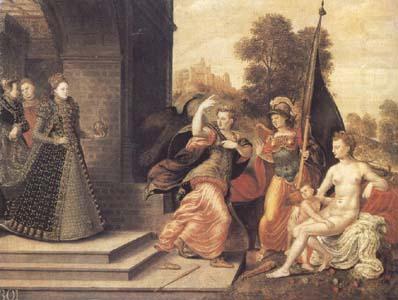 The Brunswick Monogrammist Elizabeth I and the three Goddesses (mk25) china oil painting image